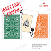 Plastic Cards Dal Negro "BURRACO PRO" (bulk, greed/orange)