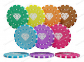 Roulette chips "DIAMOND"