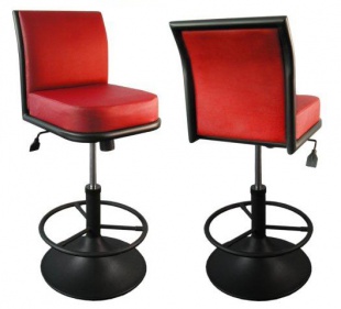 Metal chairs for slot machines